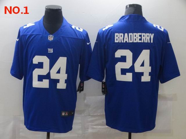 Men's New York Giants #24 James Bradberry Jersey NO.1;